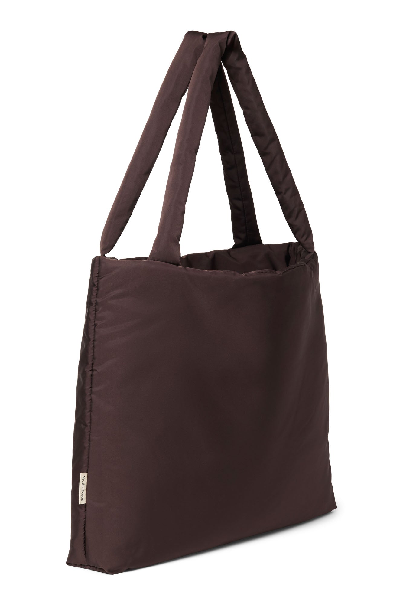 Studio Noos Puffy Mom Bag Shopper Braun Steppstoff
