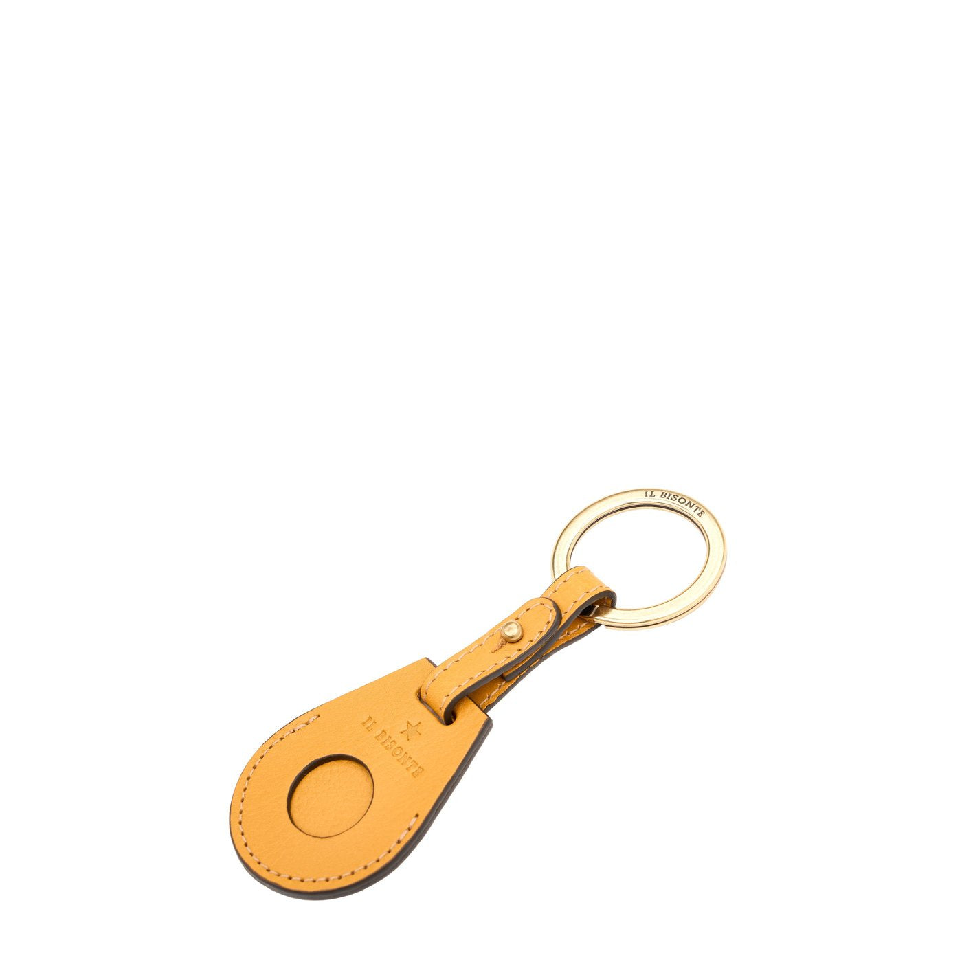 Il Bisonte Nina Airtag Anhänger Leder gelb