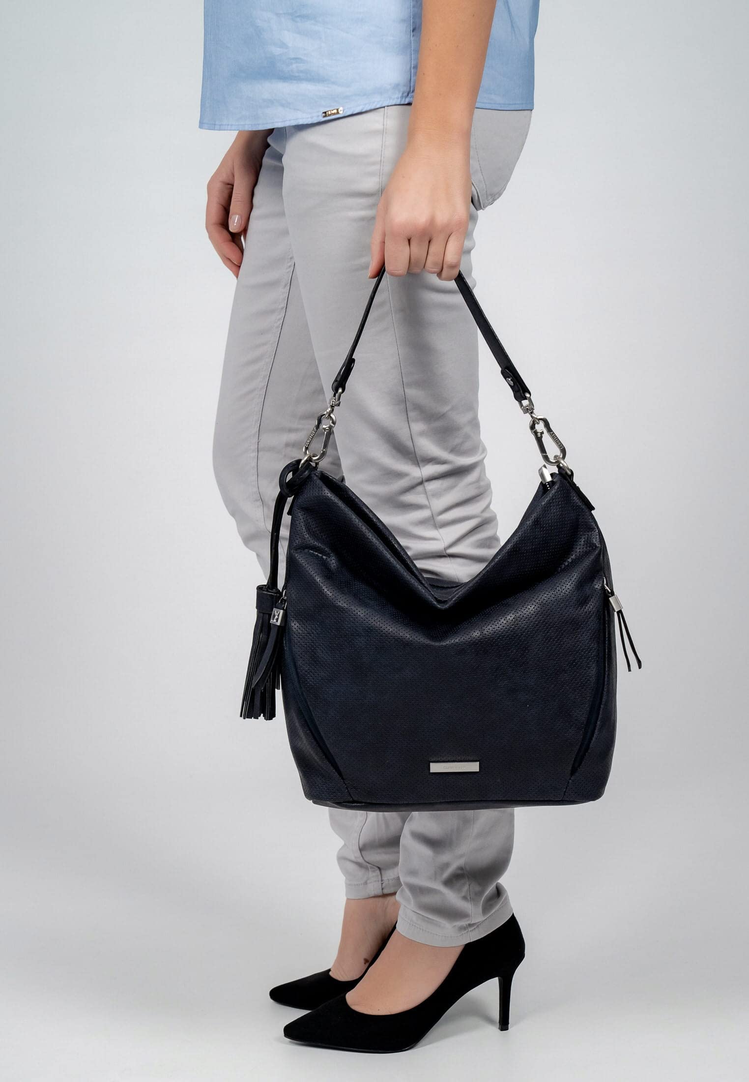 SURI FREY Bonny Hobo Umhängetasche Blue groß