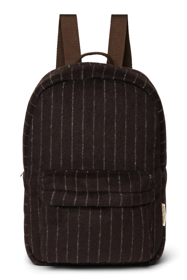 Studio Noos Flannel Midi Rucksack Braun Chalkstripe Kinder