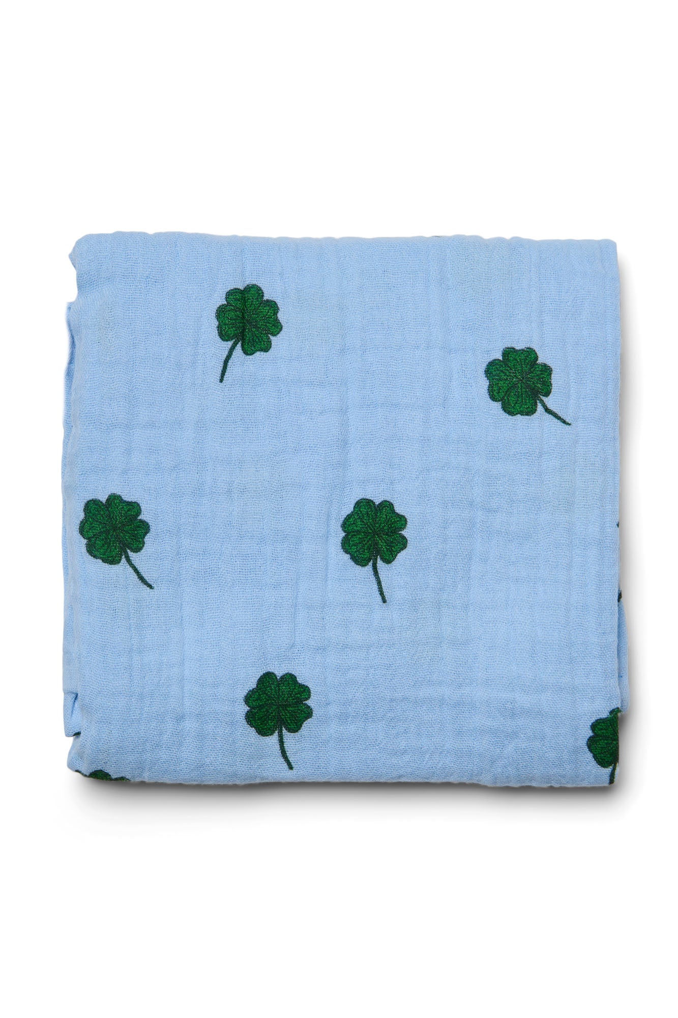 Studio Noos Swaddle Medium Light Blue Clover Baumwolle