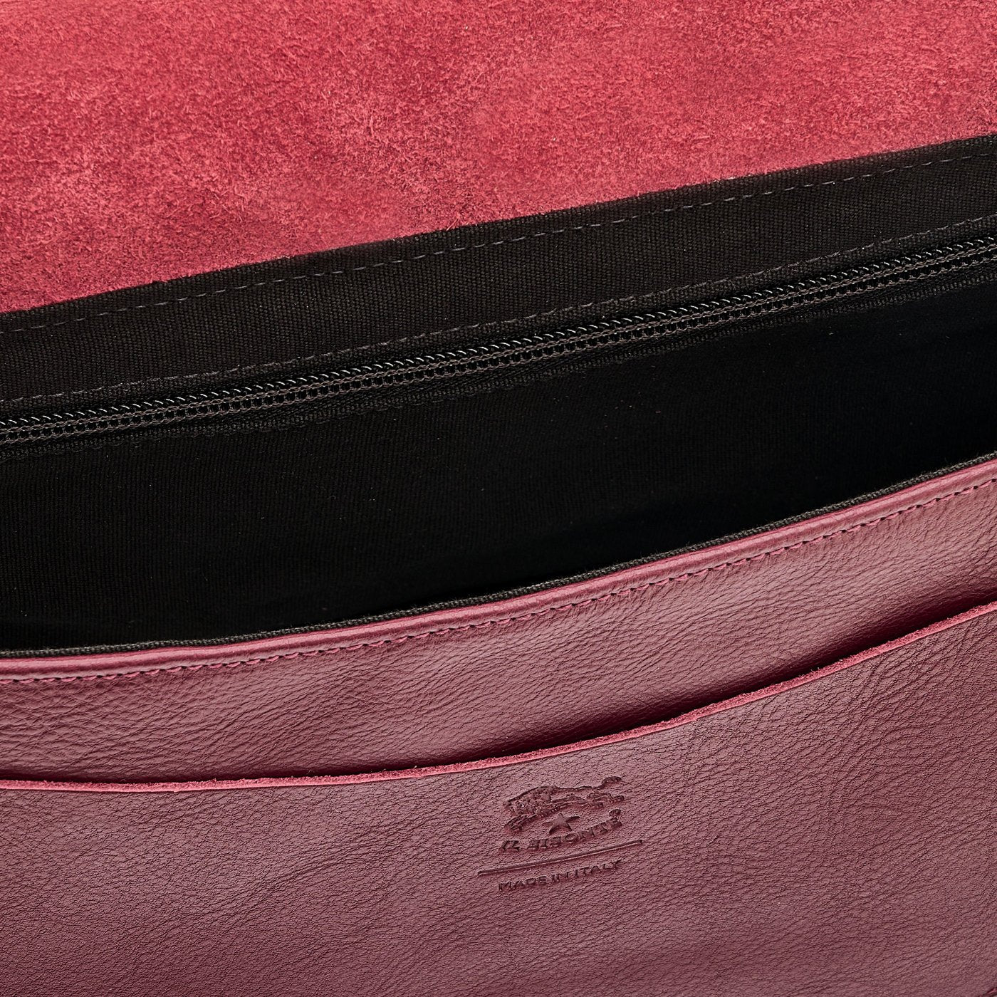 Il Bisonte Fausta Medium Umhängetasche Leder beere