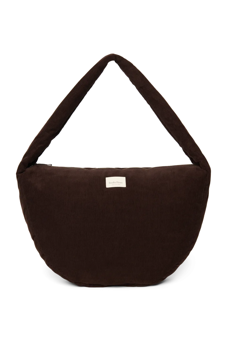 Studio Noos Rib Puffy Umhängetasche Dunkelbraun 13 Zoll
