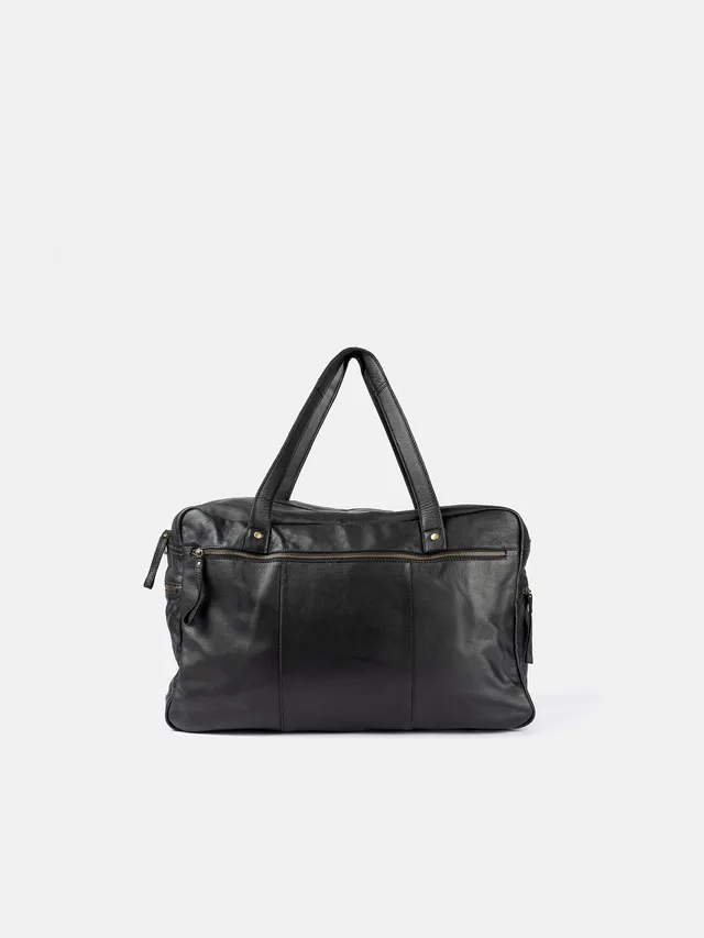 RE:DESIGNED Signe Urban 4959 Weekender Schwarz Vollleder