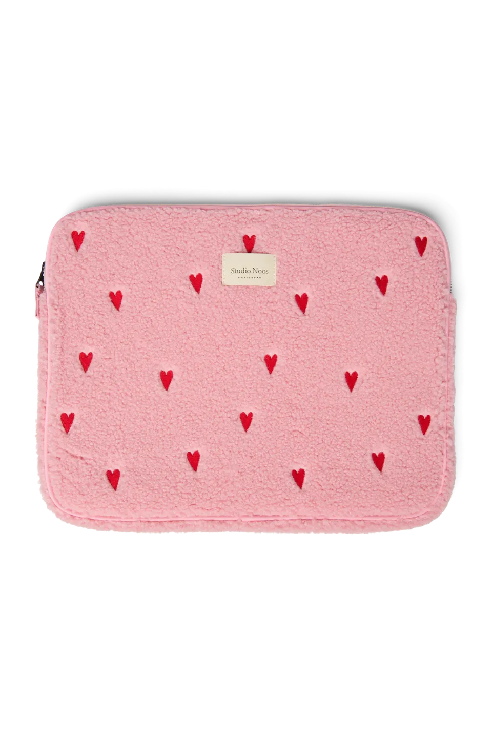 Studio Noos Teddy Laptoptasche 15 Zoll Light Pink Hearts