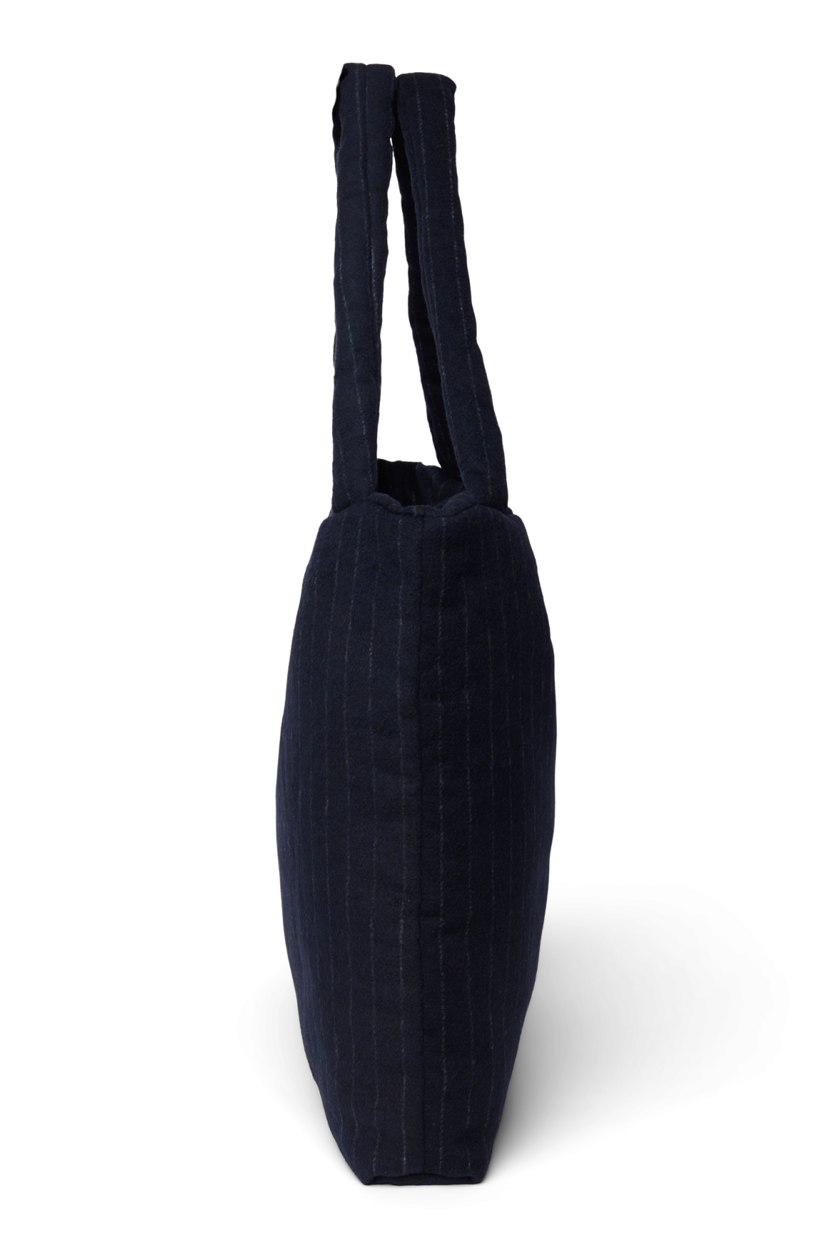 Studio Noos Flannel Chalkstripe Mom Bag Dunkelblau Shopper