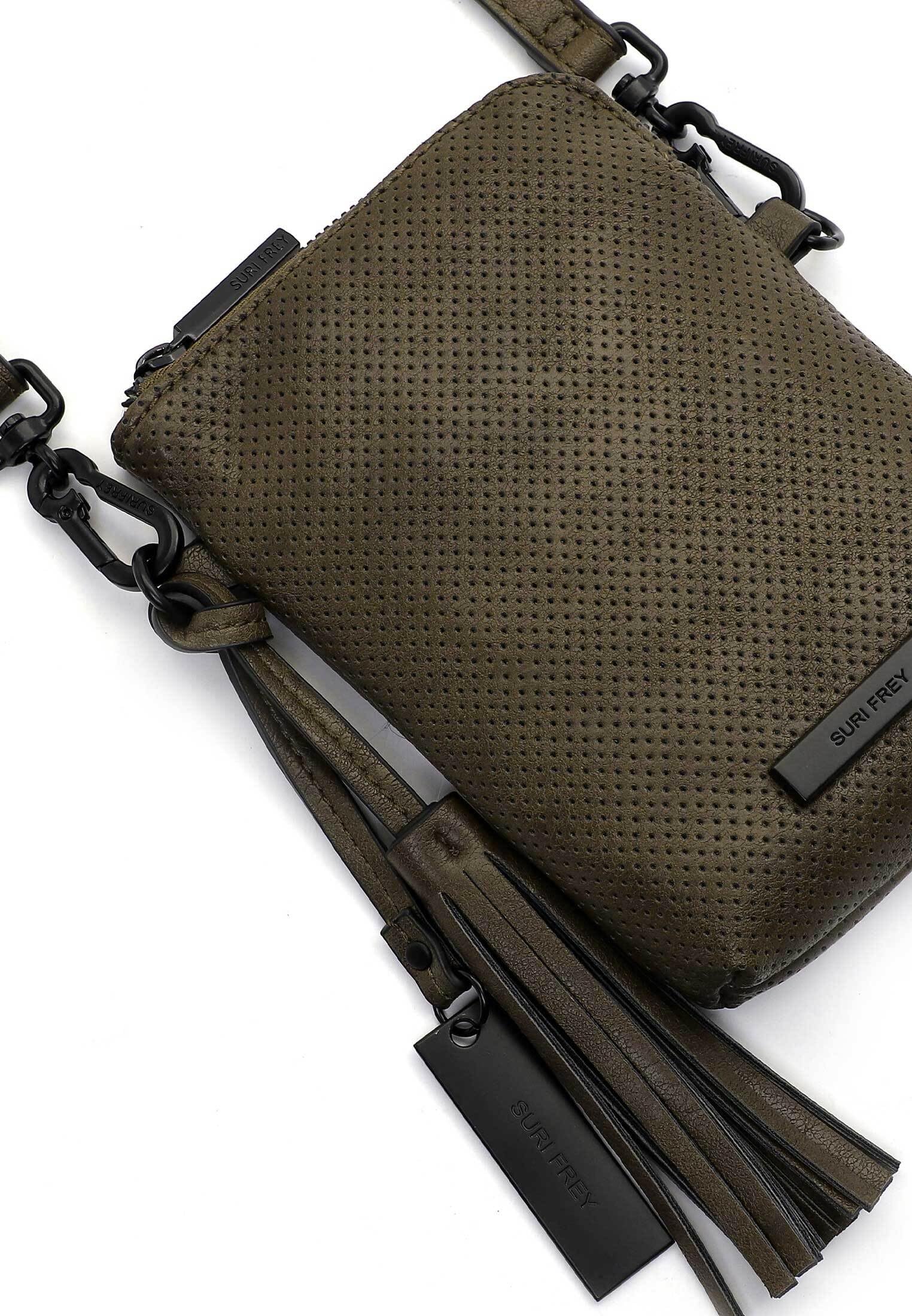 SURI FREY Celly Smartphonebag Handytasche Mud perforiert