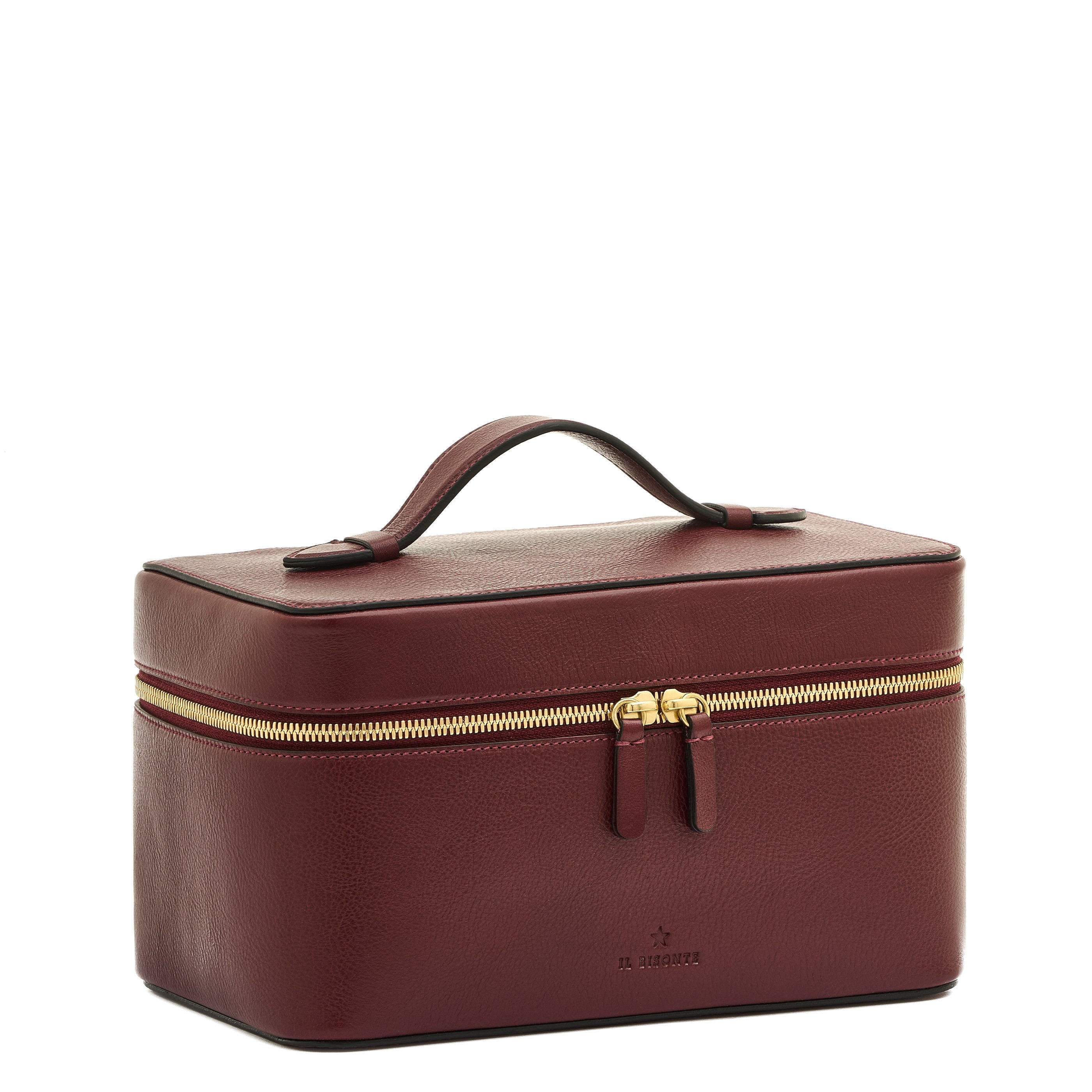 Il Bisonte Musa Beautycase Kirschrot Vollleder