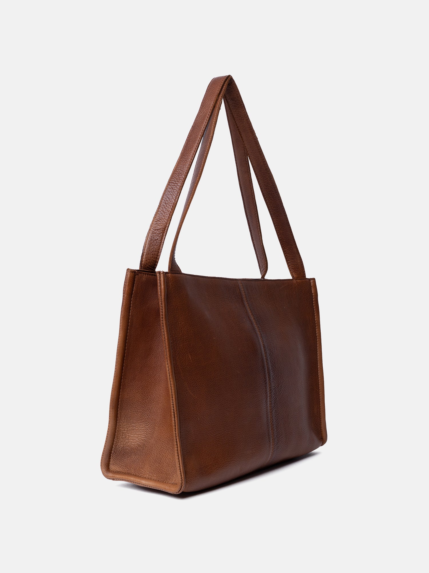 RE:DESIGNED Aro Small Schultertasche Walnut Vollleder