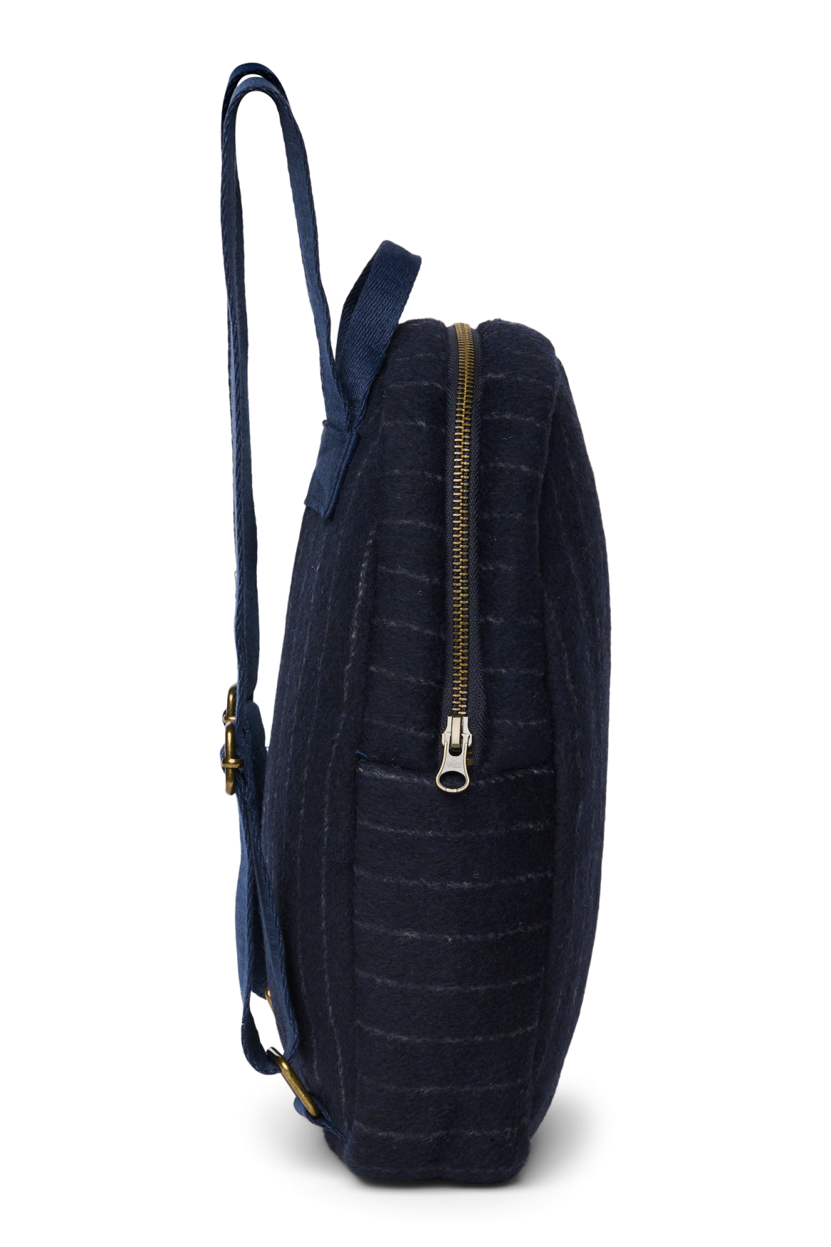 Studio Noos Flannel Chalkstripe Mini Rucksack Dunkelblau