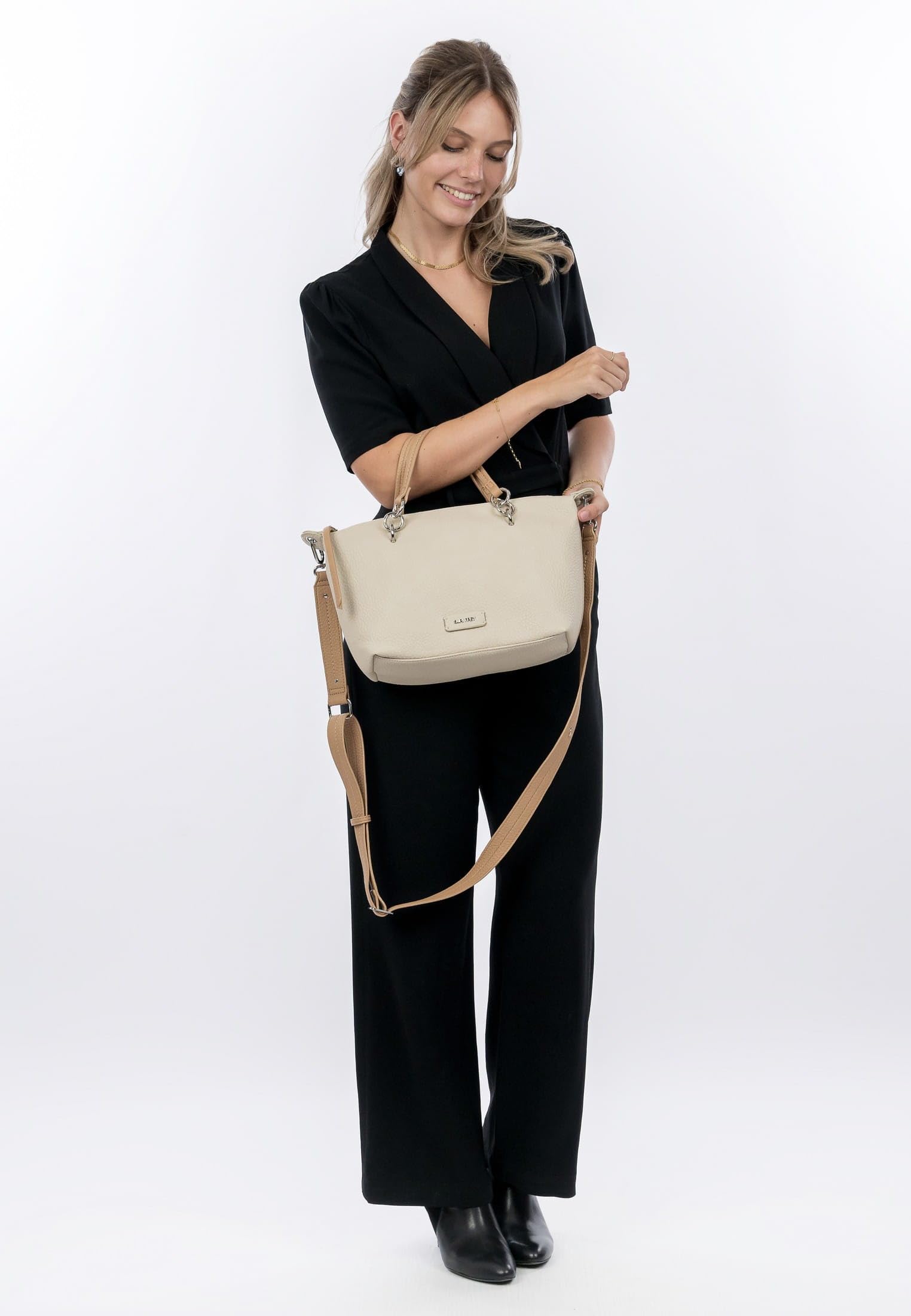 SURI FREY Batty 14635 Shopper Handtasche Uni Rucksackfunktion