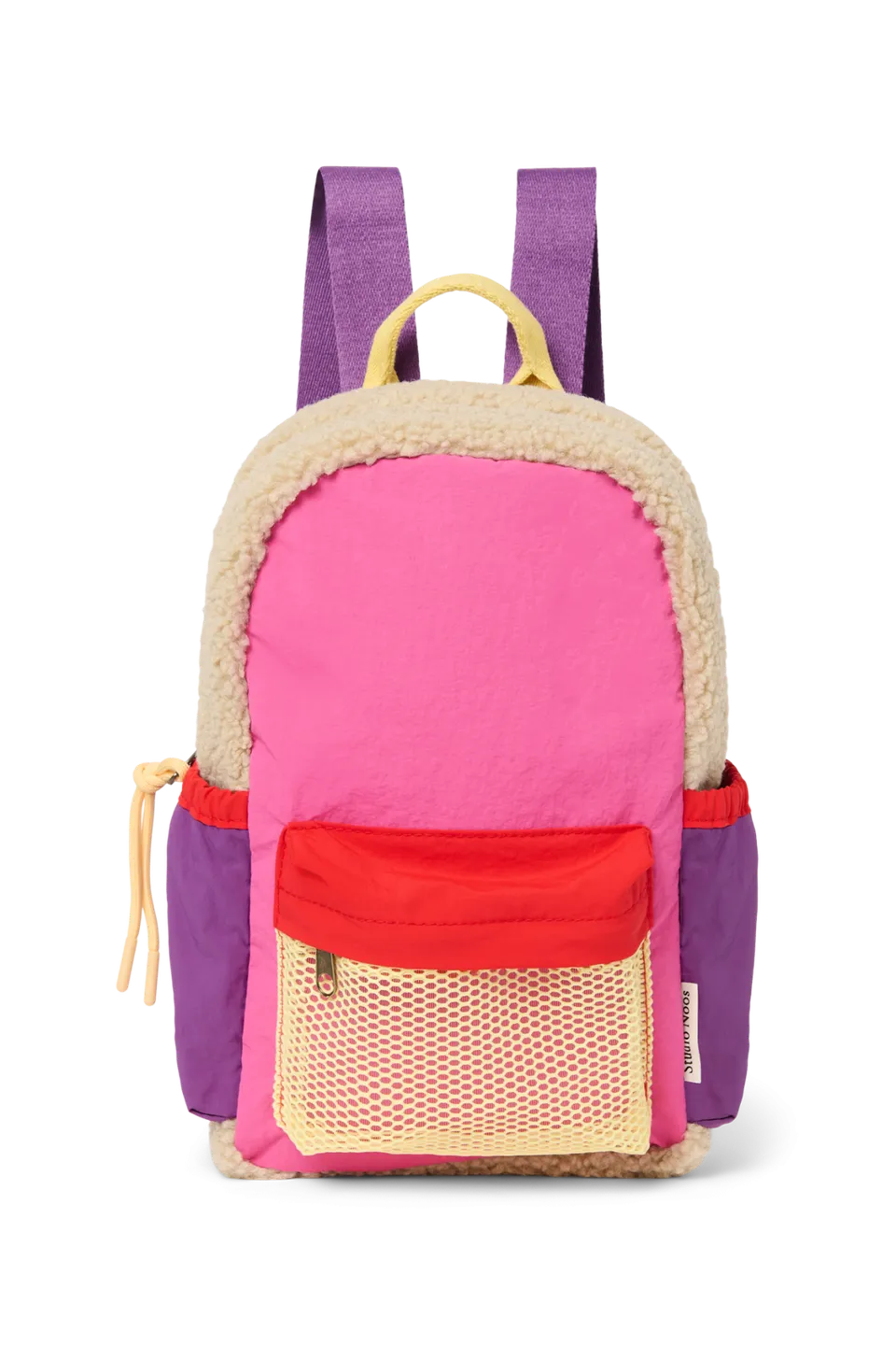 Studio Noos Patchwork Mini Backpack Rucksack Bright Pink Kinder