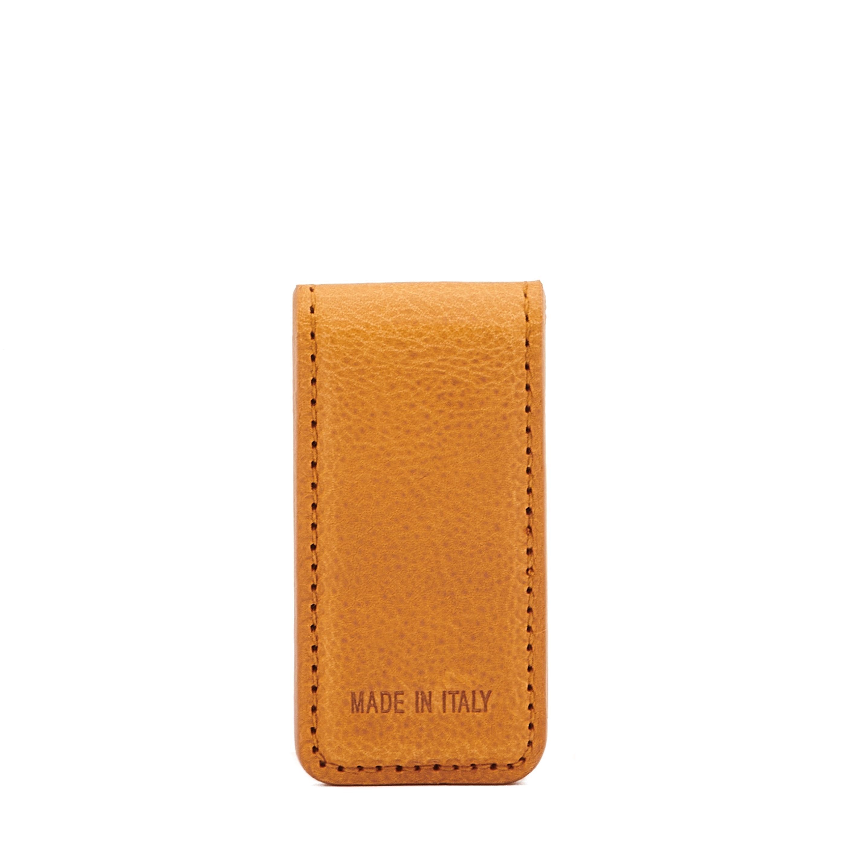 Il Bisonte Duccio Geldclip Natur Vollleder