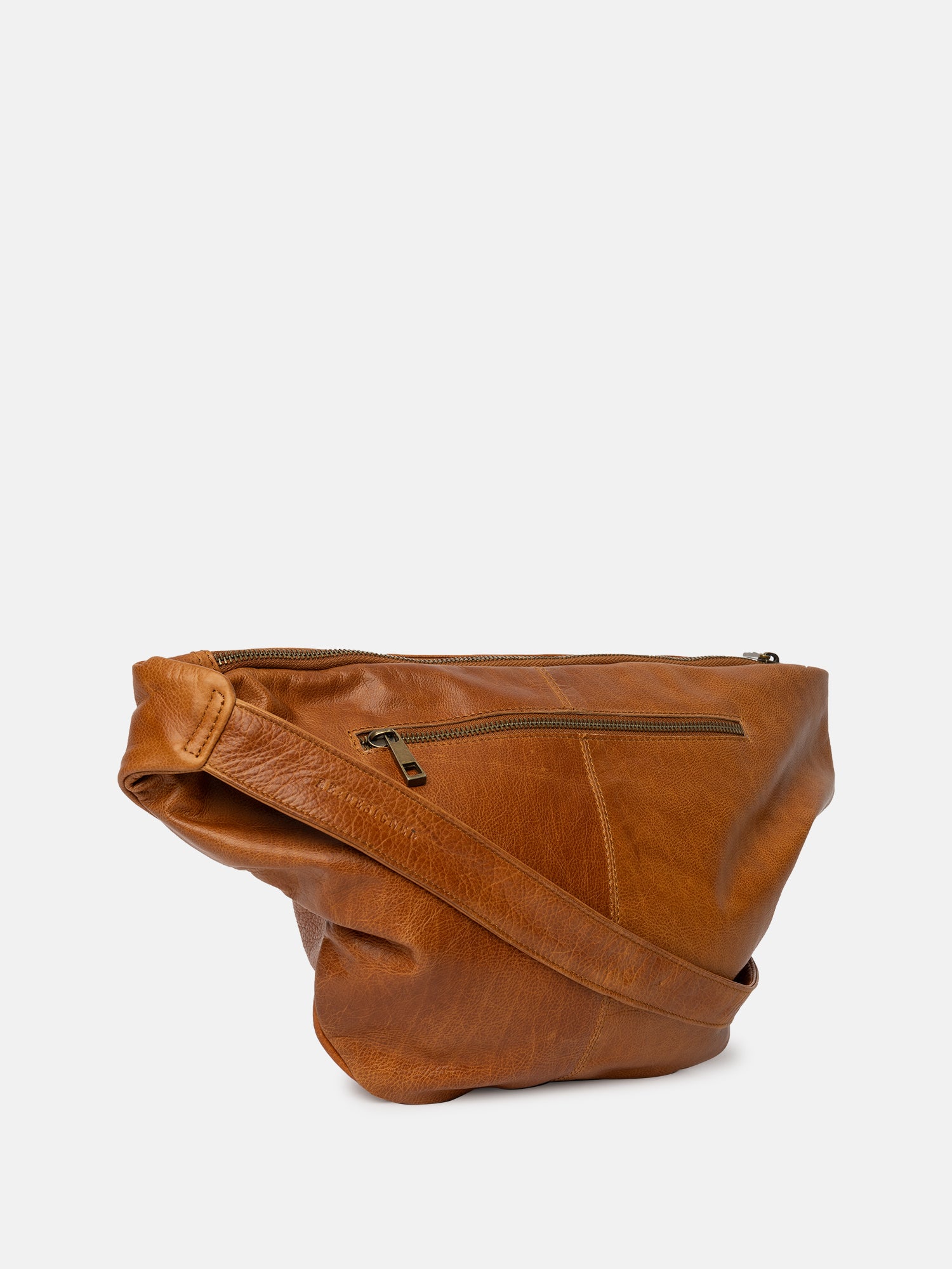RE:DESIGNED Merla Urban Bauchtasche Burned Tan Vollleder