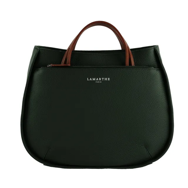 Lamarthe Fidèle Handtasche M Eukalyptus Vollleder