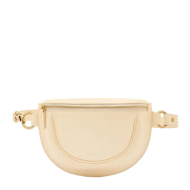 Il Bisonte Oliveta Bauchtasche Leder latte Crossbody