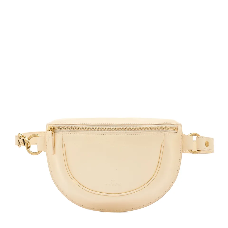 Il Bisonte Oliveta Bauchtasche Leder latte Crossbody