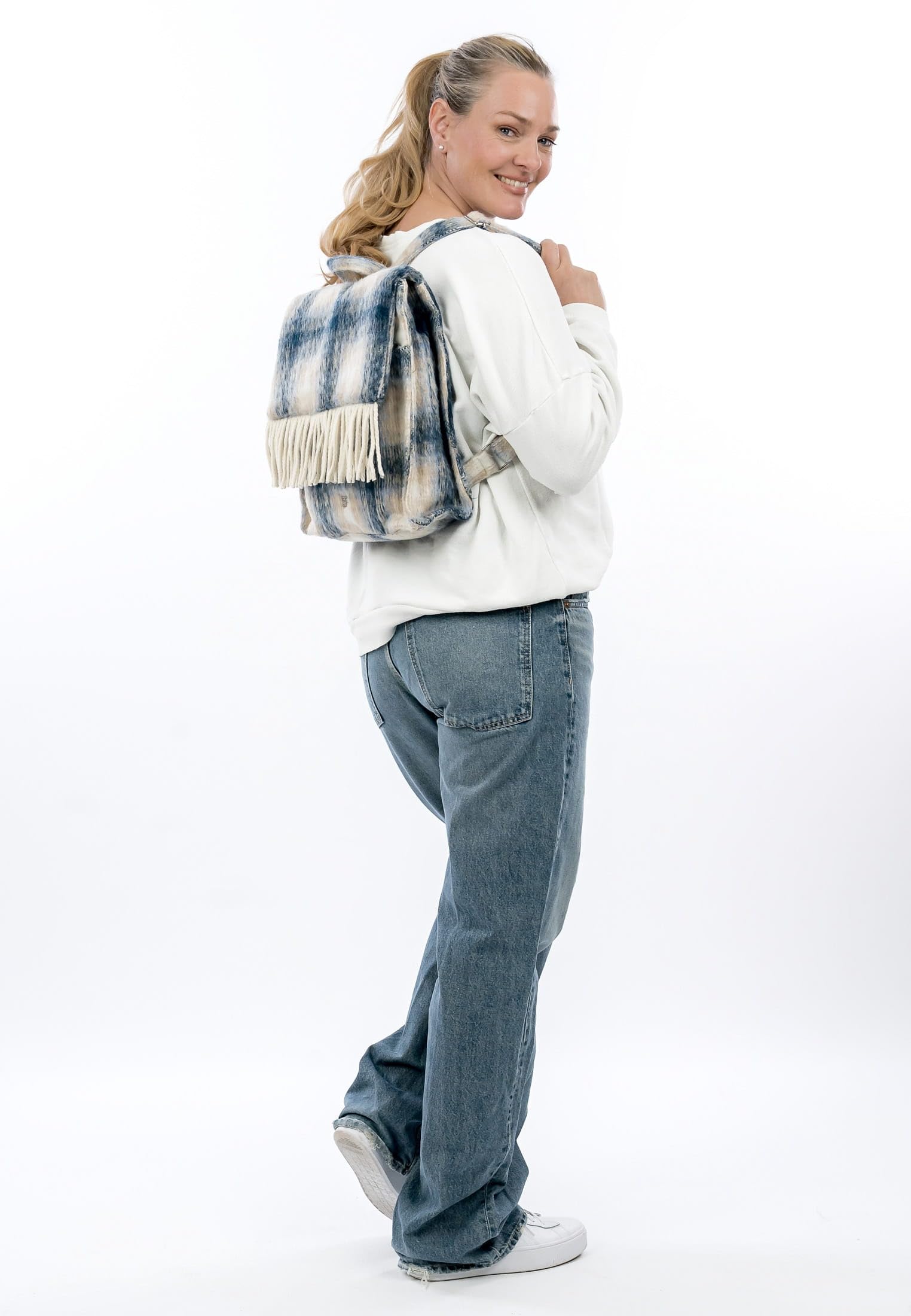 SURI FREY SFY Philly 16793 Rucksack Blau Karo