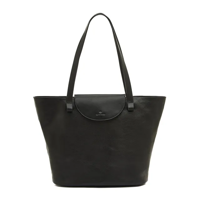 Il Bisonte Linea 1978 Shopper Schwarz Vollleder
