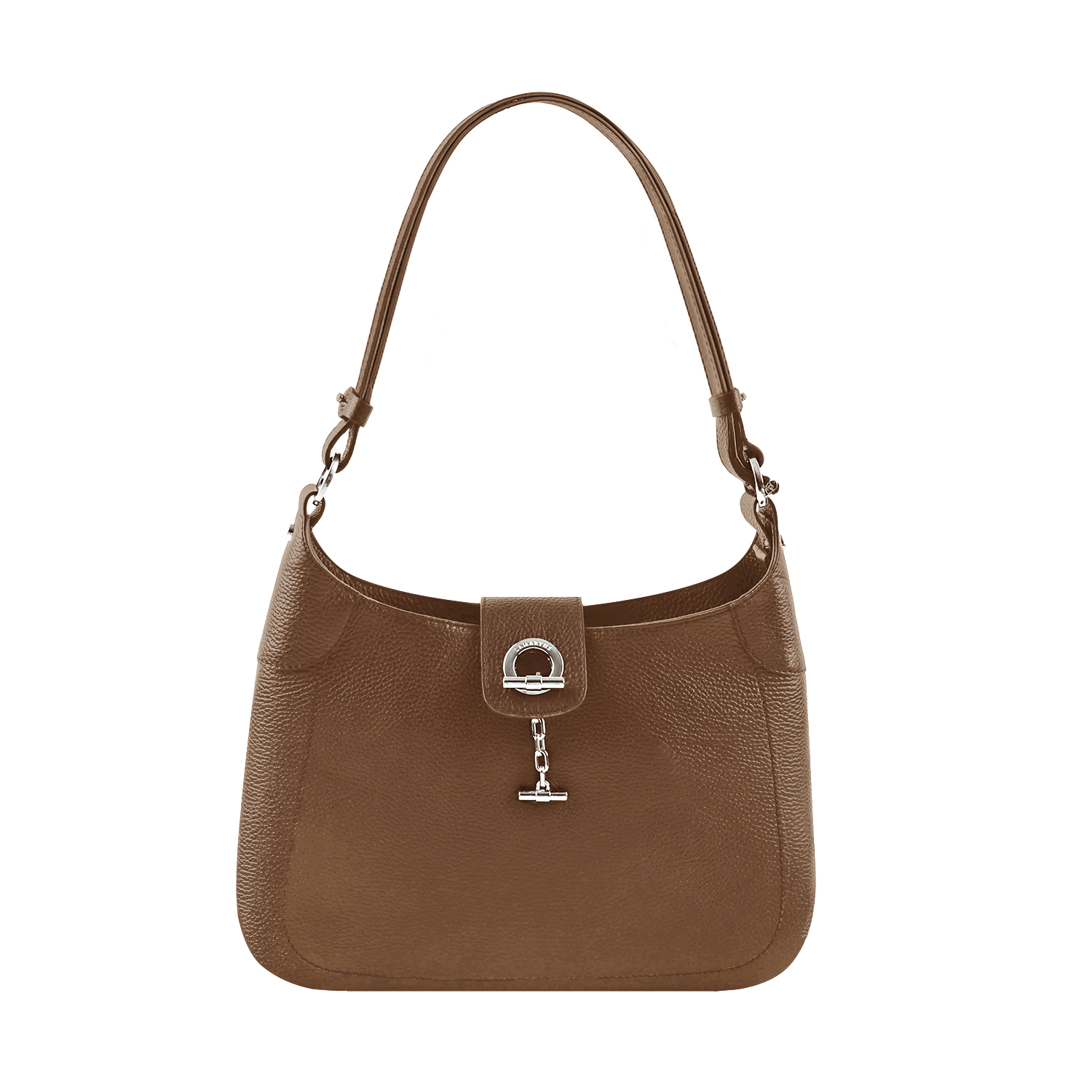 Lamarthe Paris Umhängetasche Cognac Vollleder