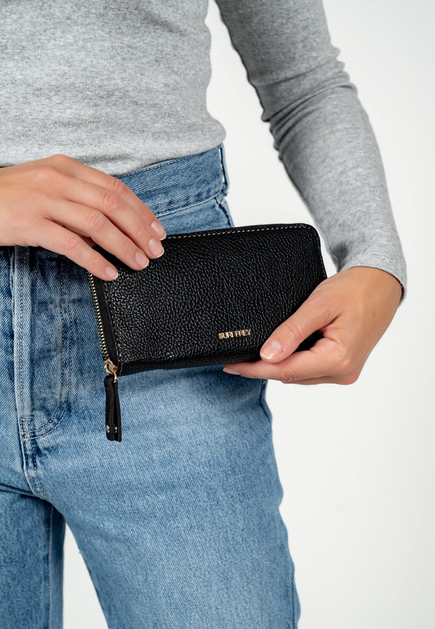 SURI FREY Ketty Zip Around Geldbörse Black