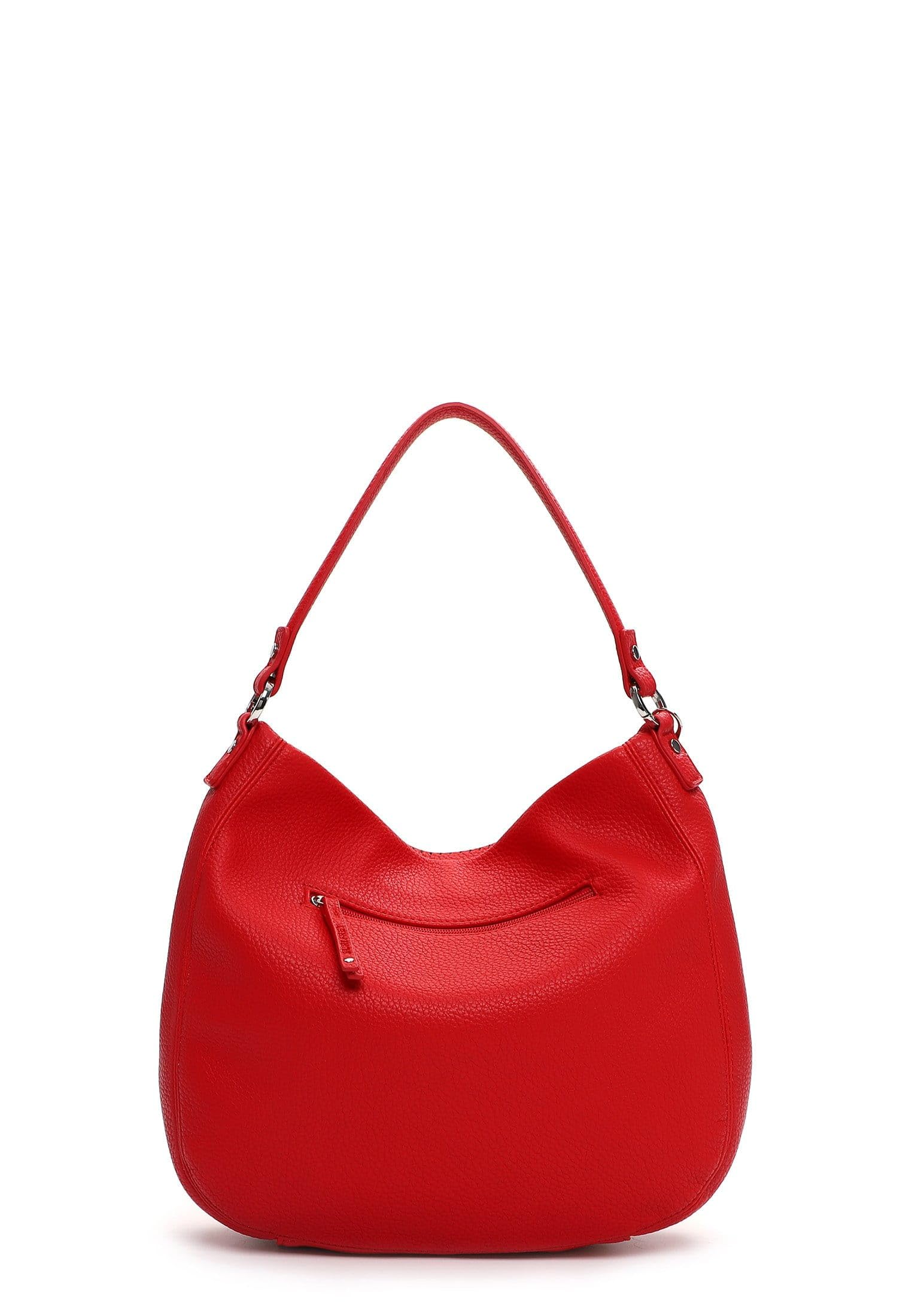 SURI FREY Cilly Bucket Bag Schultertasche Red Lochmuster