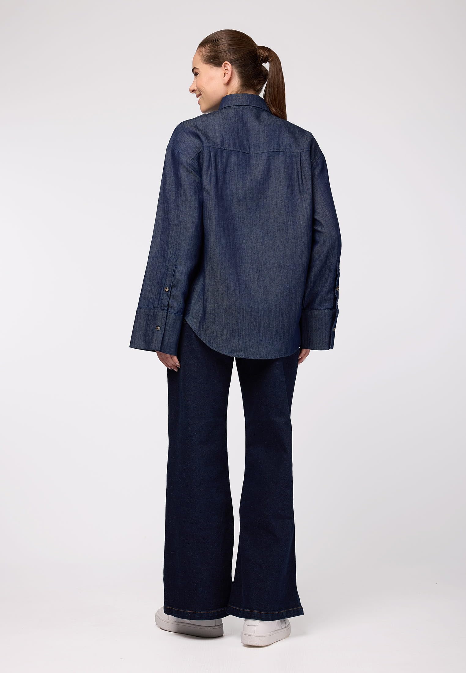 SURI FREY SFY Freyday SW10061 Leinenhemd XS Jeansoptik
