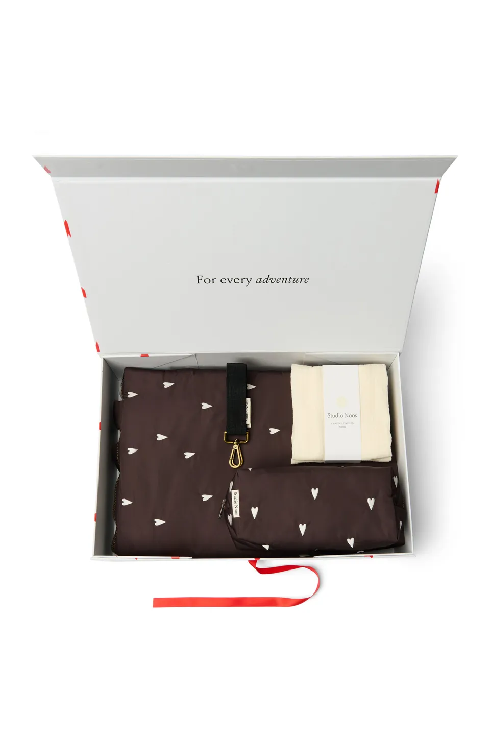 Studio Noos Mom To Be Geschenkset Brown Hearts Wickeltasche