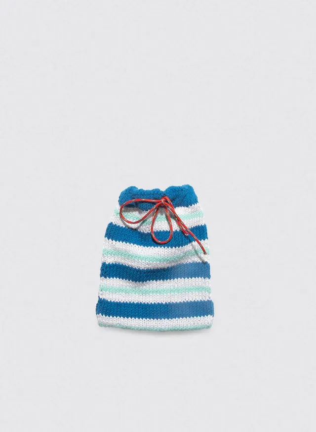 Maria la Rosa Mini Pouch WBS25.36 Beutel Blau Baumwolle