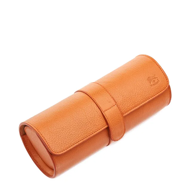 Il Bisonte Home Uhrenbox karamell Leder