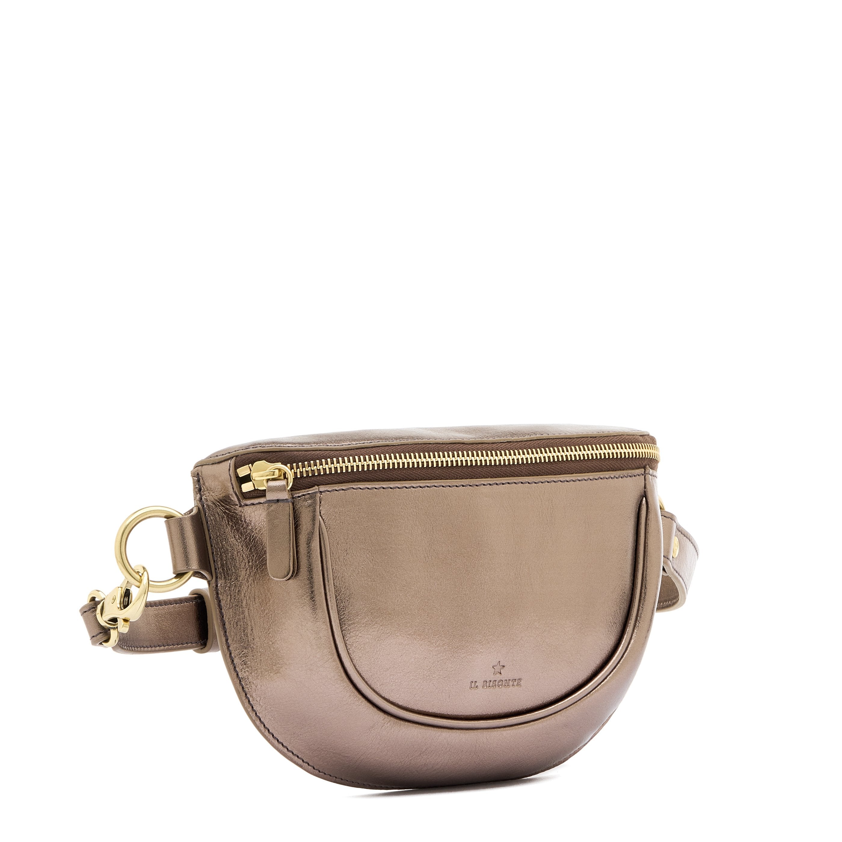 Il Bisonte Oliveta Bauchtasche Bronze Metallic-Leder