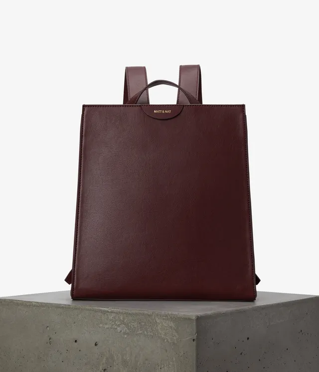 Matt & Nat Iris Vintage Rucksack schwarz vegan