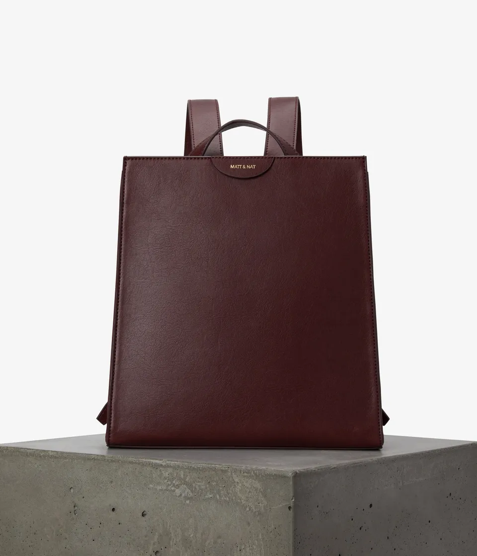 Matt & Nat Iris Vintage Rucksack schwarz vegan