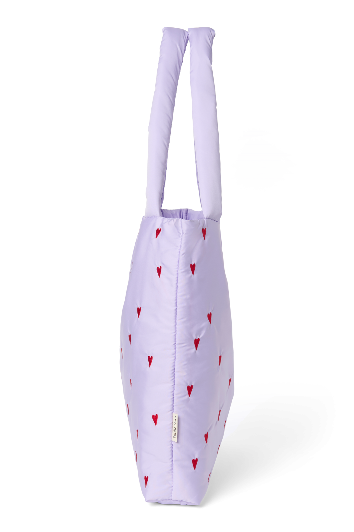 Studio Noos Puffy Mom Bag Shopper Umhängetasche Lila Herzen