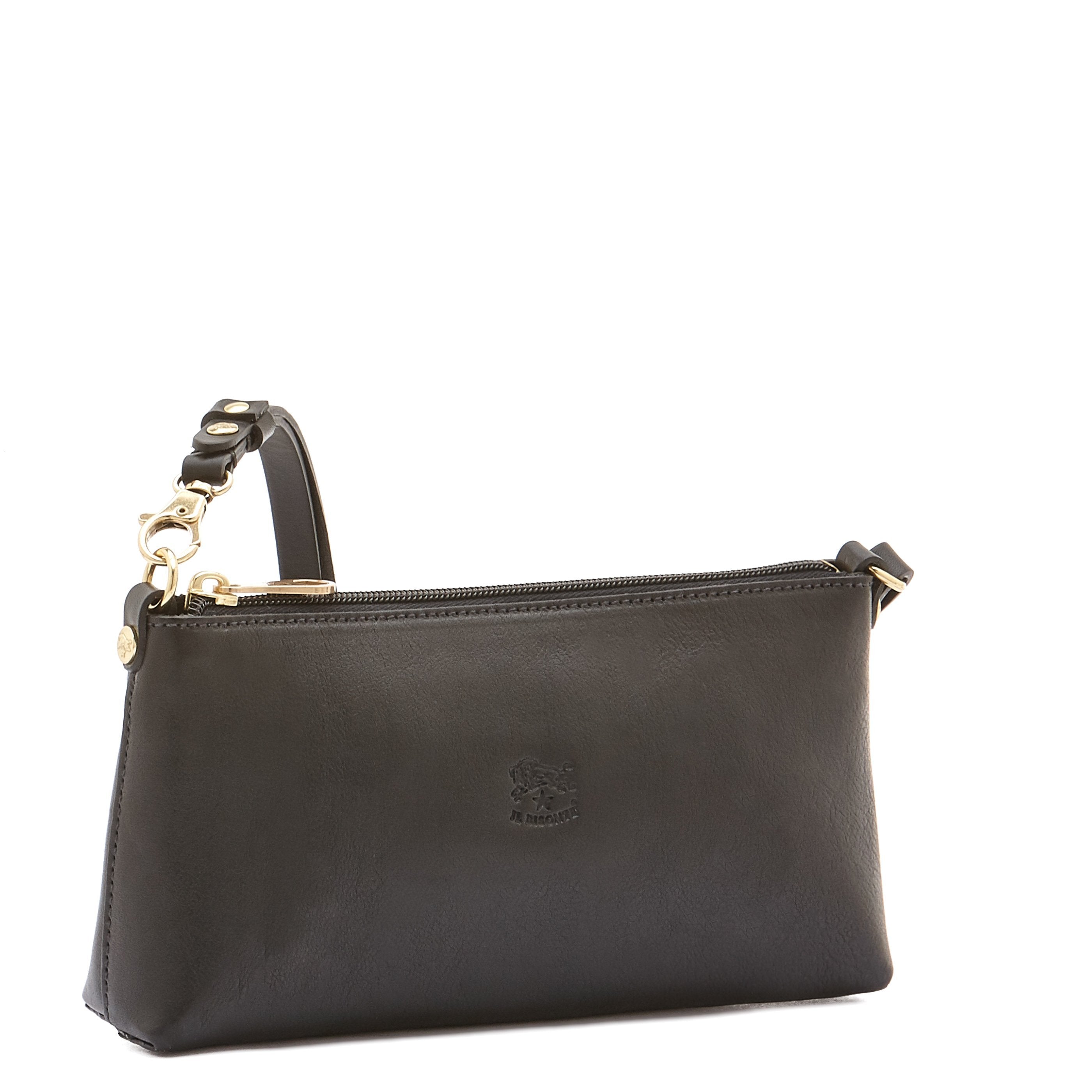 Il Bisonte Salina Schultertasche schwarz Vollleder