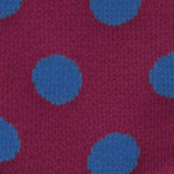 Maria la Rosa Dotty Socken Bordeaux Punkte Baumwolle