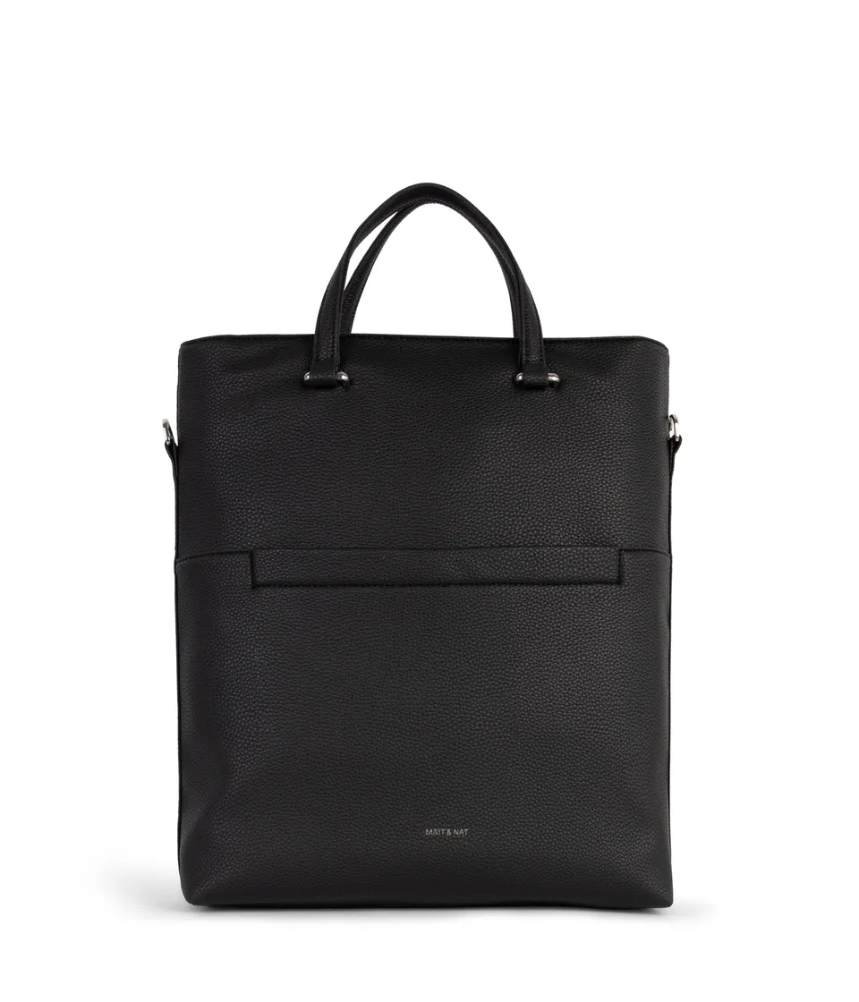 Matt & Nat Grain Lennie Tote Shopper Schwarz Laptopfach