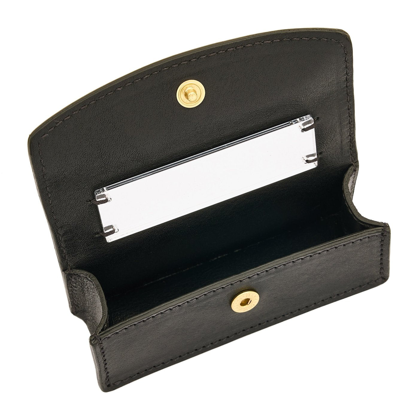 Il Bisonte Musa Lippenstiftetui schwarz Vollleder