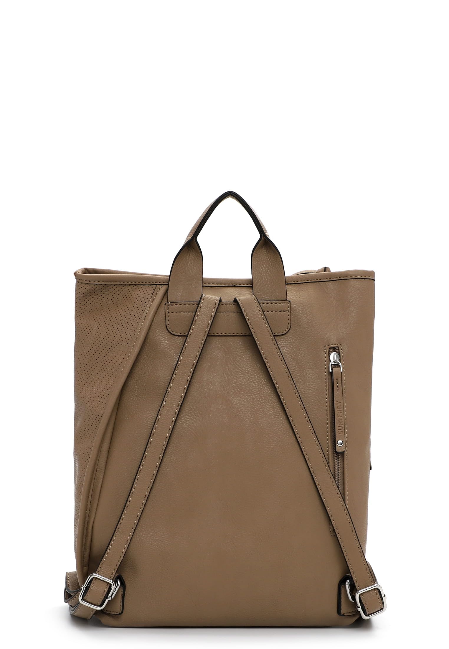 SURI FREY Macy City Backpack Rucksack Taupe mit Tabletfach
