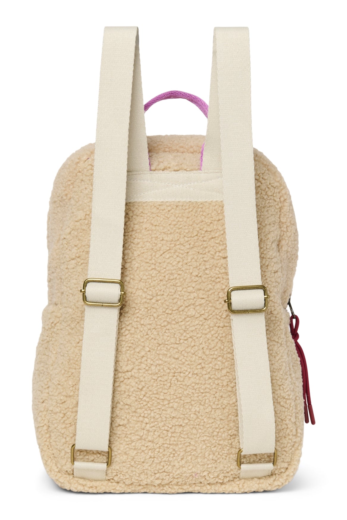 Studio Noos Teddy Midi Rucksack Ecru Purple ab 6 Jahren
