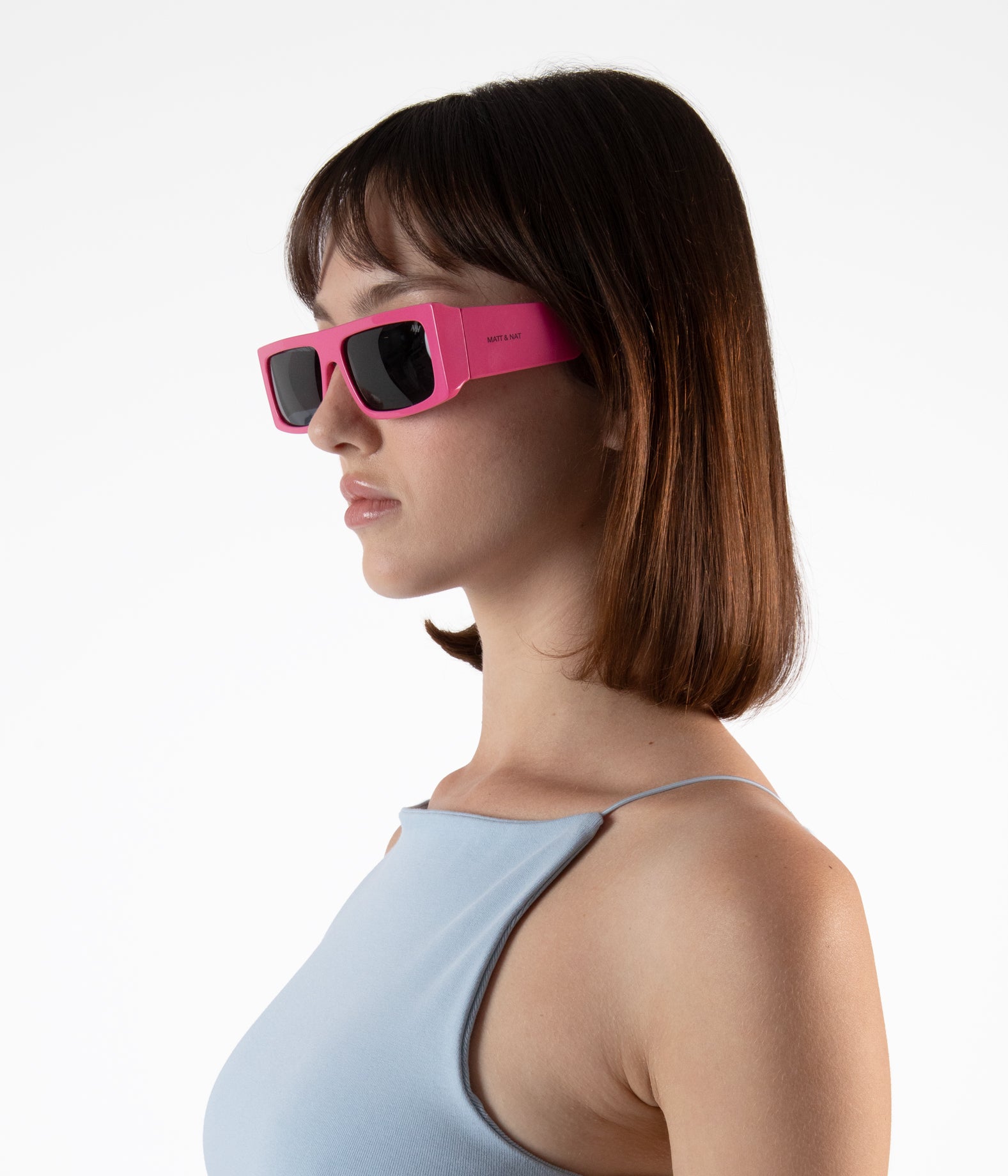 Matt & Nat Sawai-2 Sonnenbrille Rechteckig Schwarz Polarisiert