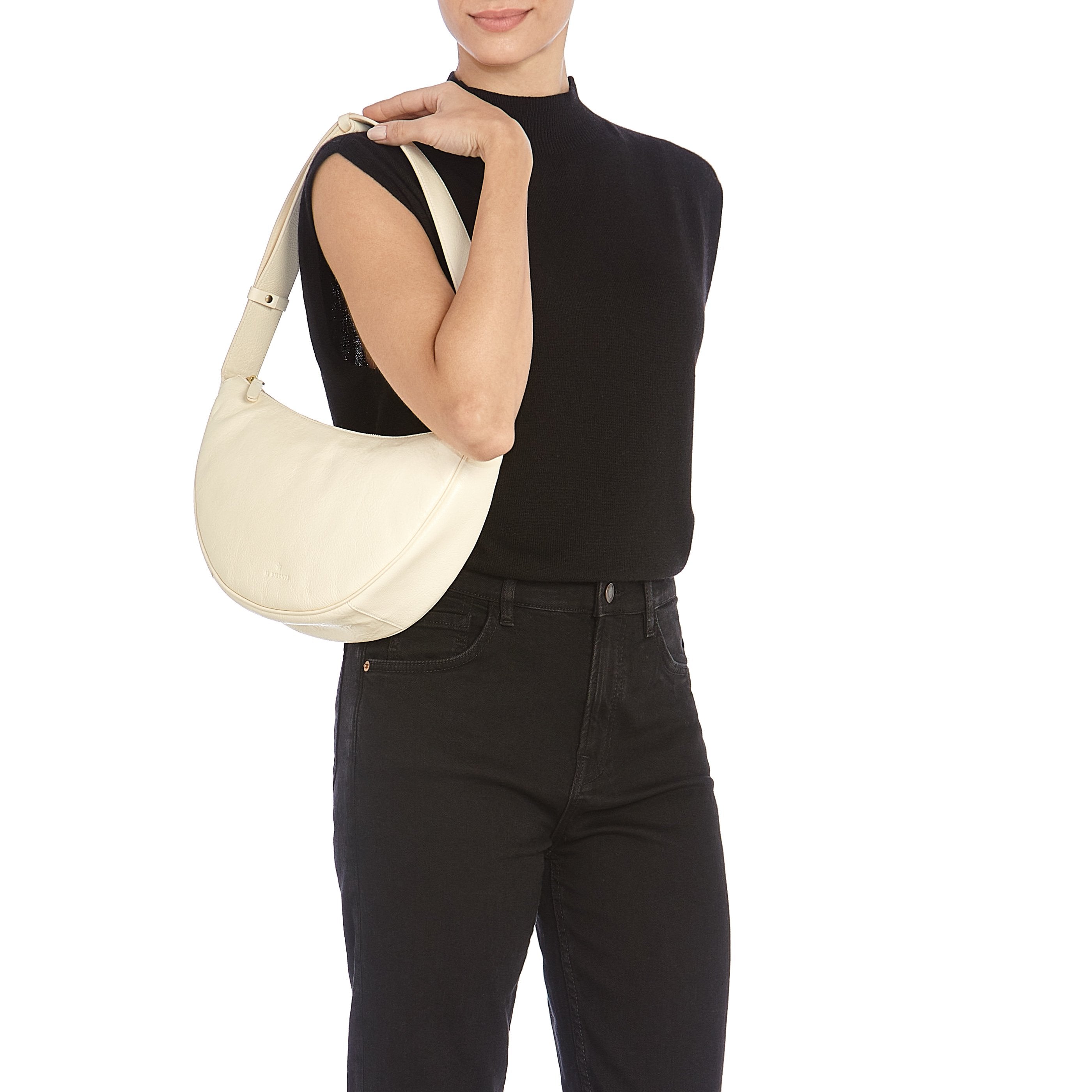 Il Bisonte Oliveta Hobo Leder latte