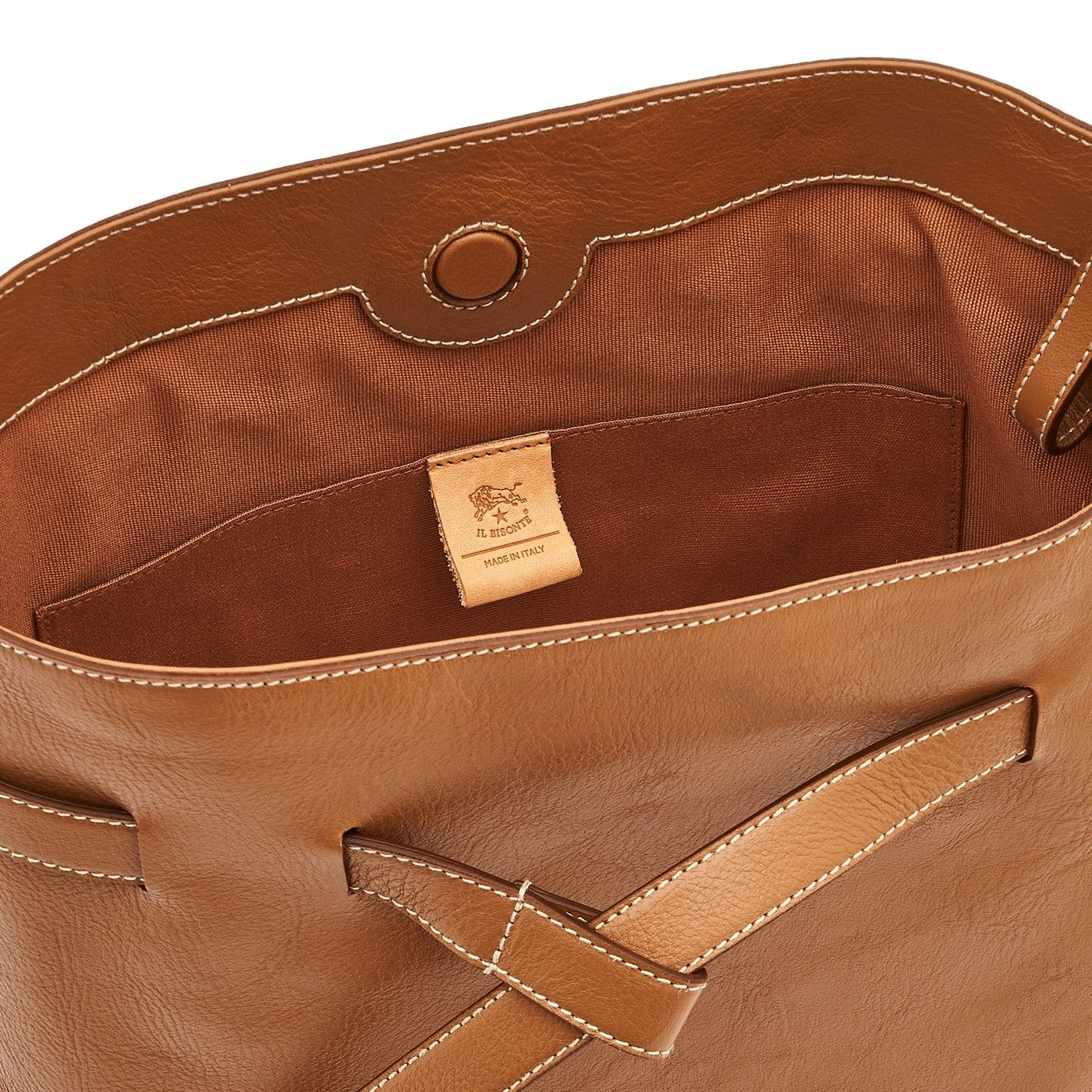 Il Bisonte Elisa Beuteltasche Leder gianduia Damen
