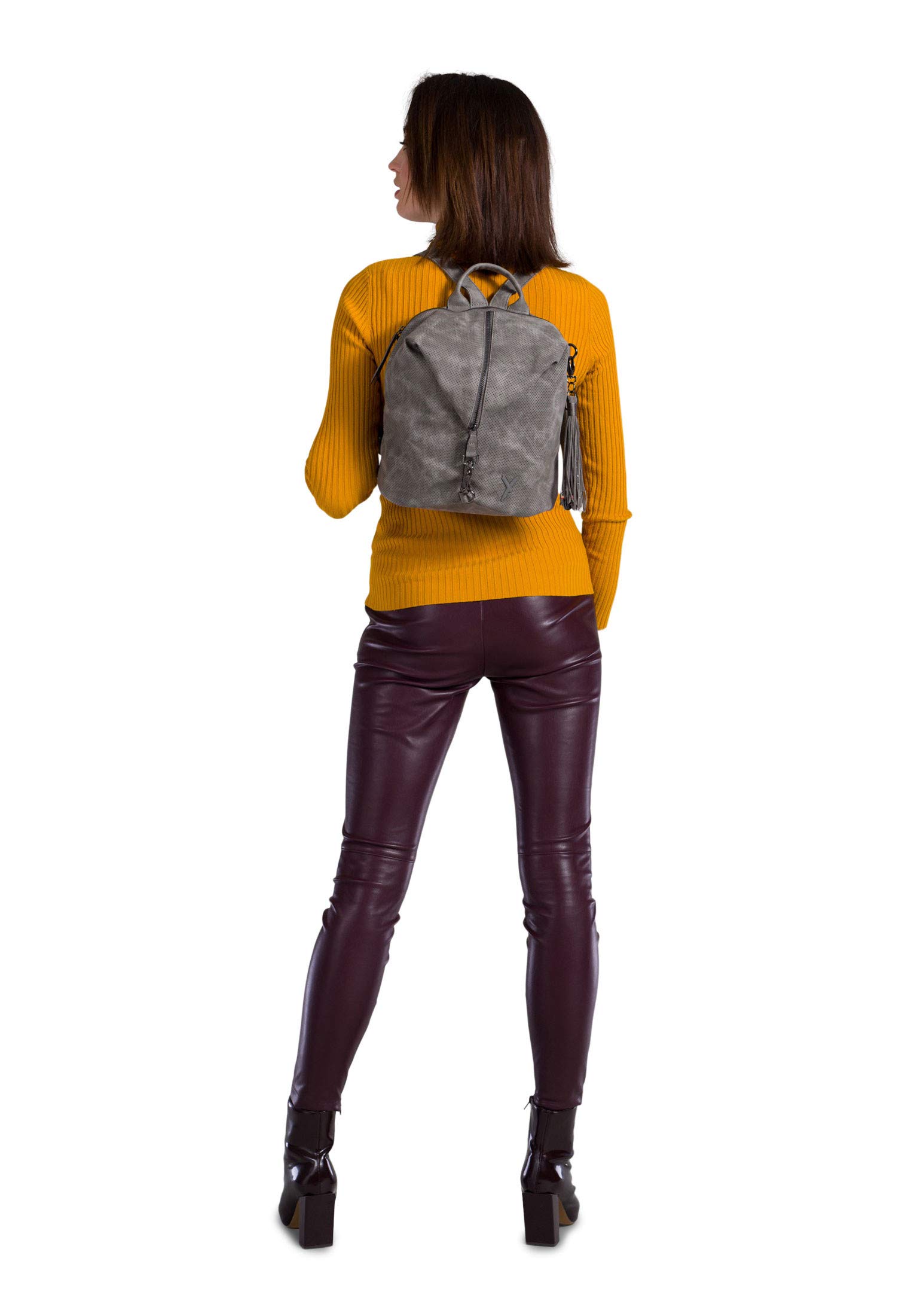 SURI FREY Romy Basic City Rucksack M Dunkelgrau Vegan
