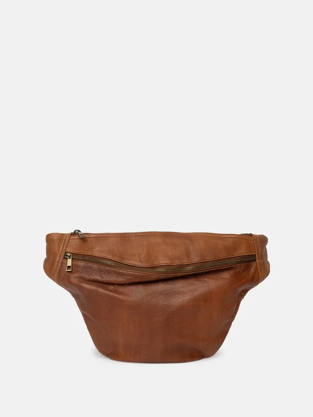 RE:DESIGNED Merla Urban 4989 Bauchtasche Walnut Leder