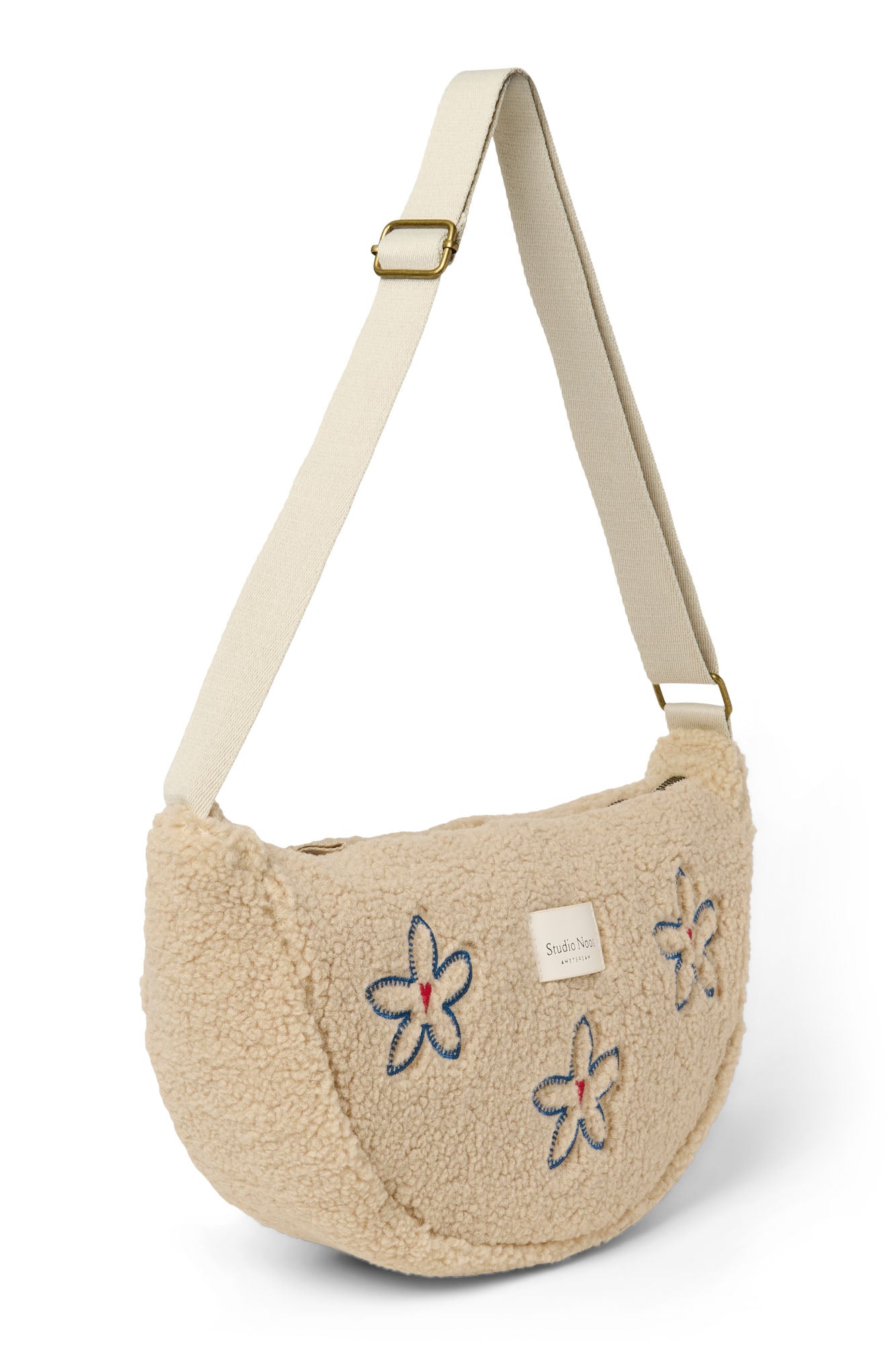 Studio Noos Teddy Bauchtasche Ecru Flower Heart
