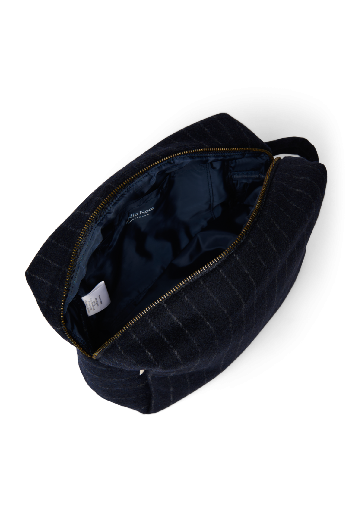 Studio Noos Flannel Chalkstripe Kulturtasche Dark Blue