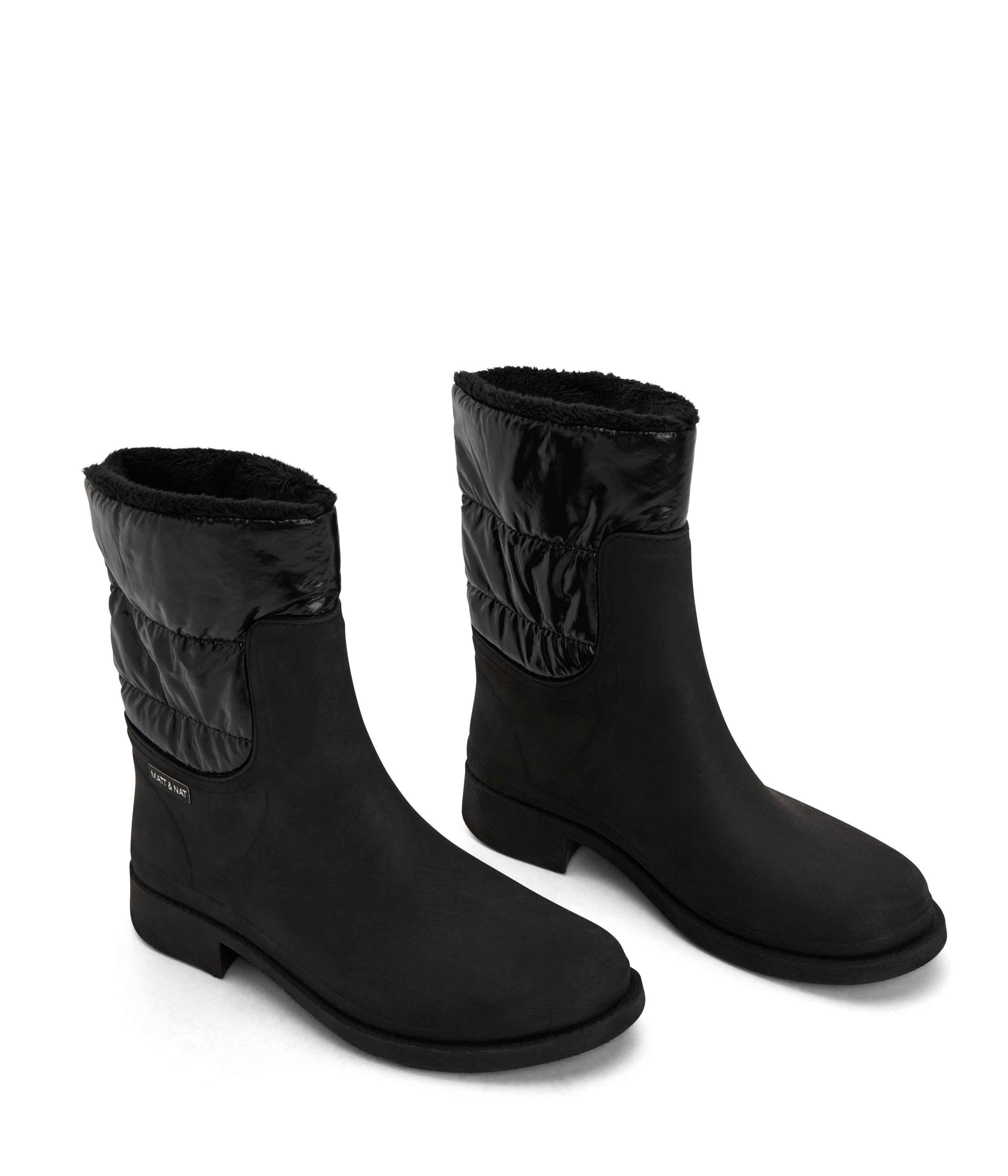 Matt & Nat Romina Regenstiefel Schwarz Wasserdicht
