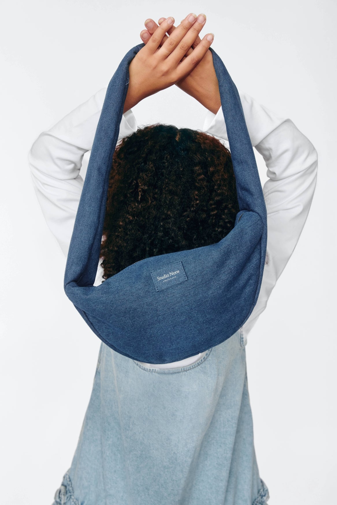 Studio Noos Denim Mini Umhängetasche Dunkelblau Crossbody