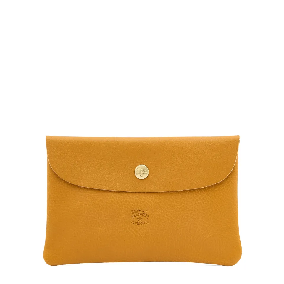 Il Bisonte Bustina Clutch Vollleder narciso-gelb